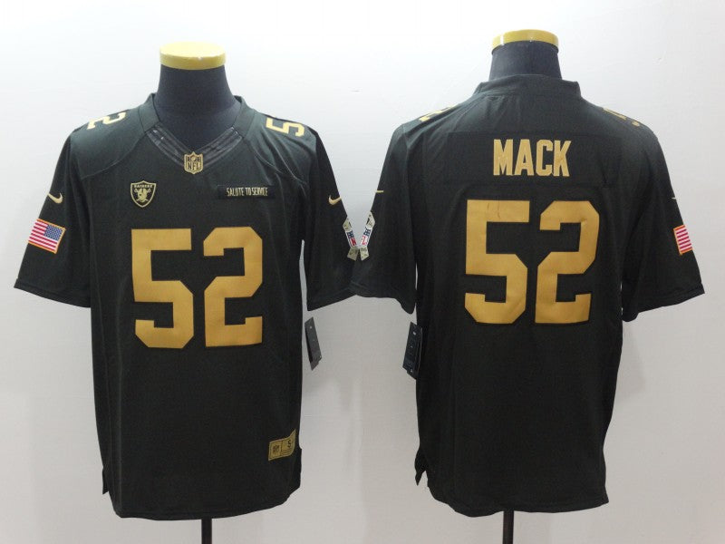 Men's Las Vegas Raiders Khalil Mack #52 Black Game Jerseys