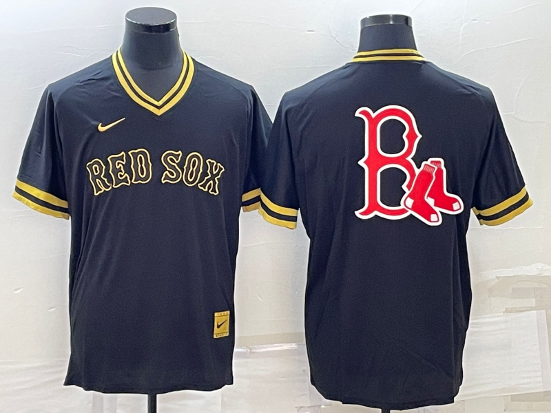 Men's Boston Red Sox Black Alternate Replica Player Jerseys