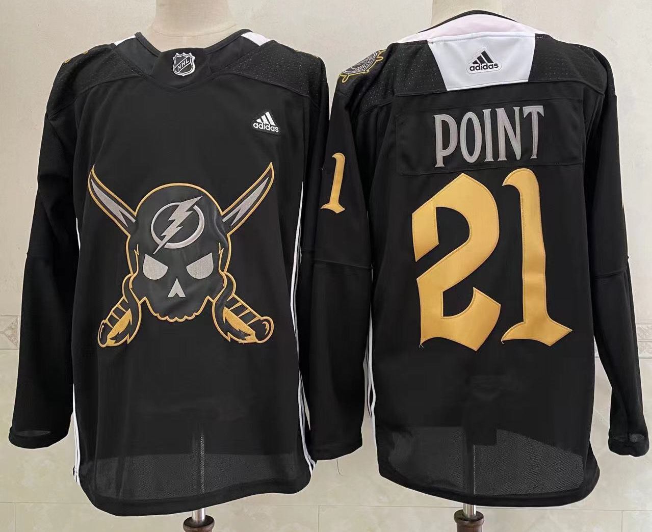 Men's Tampa Bay Lightning Brayden Point #21 Black Home Breakaway Player Jerseys