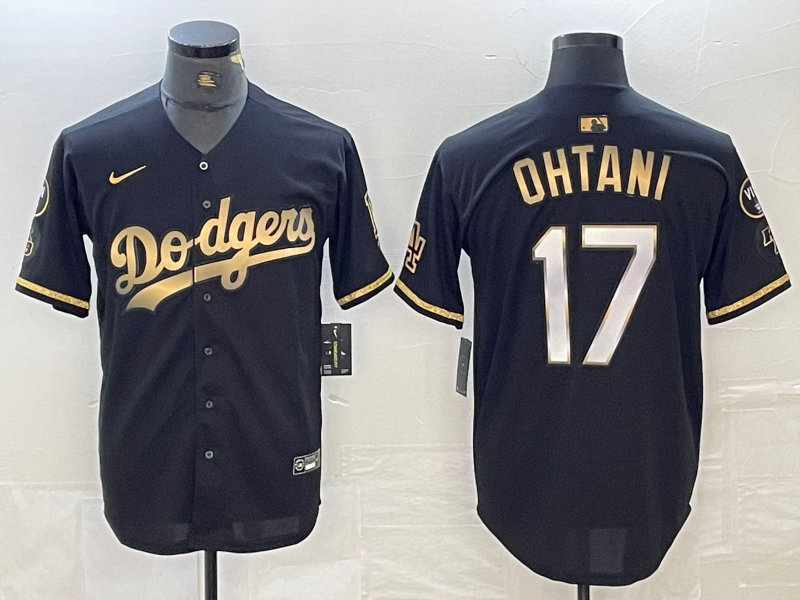 Men's Los Angeles Dodgers Shohei Ohtani #17 Black Limited Game Jerseys