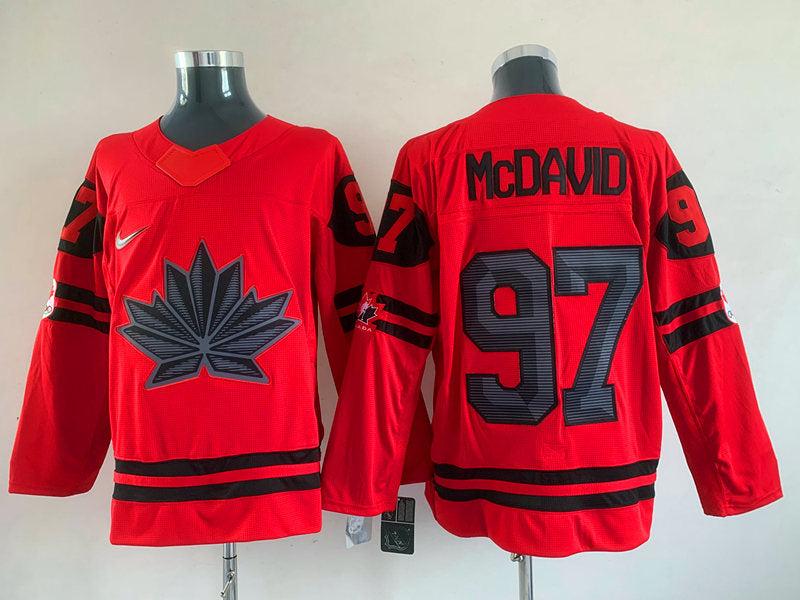 Men's Toronto Maple Leafs Connor McDavid #97 Red Player Game Jerseys