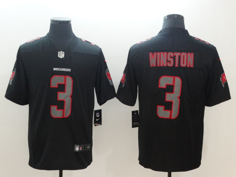Men's Tampa Bay Buccaneers Jameis Winston #3 Black Game Jerseys