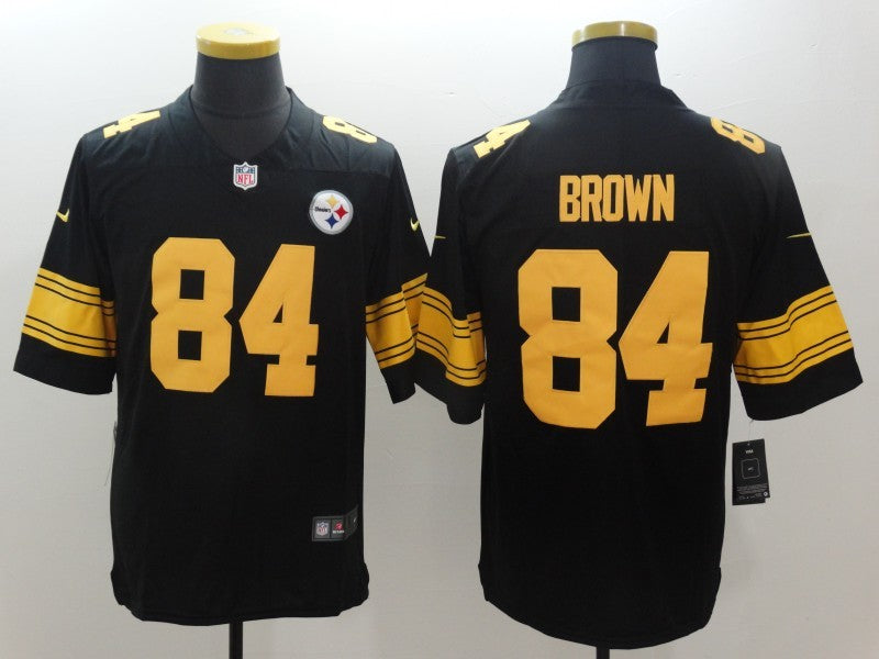 Men's Pittsburgh Steelers Antonio Brown #84 Black Alternate Legend Jerseys