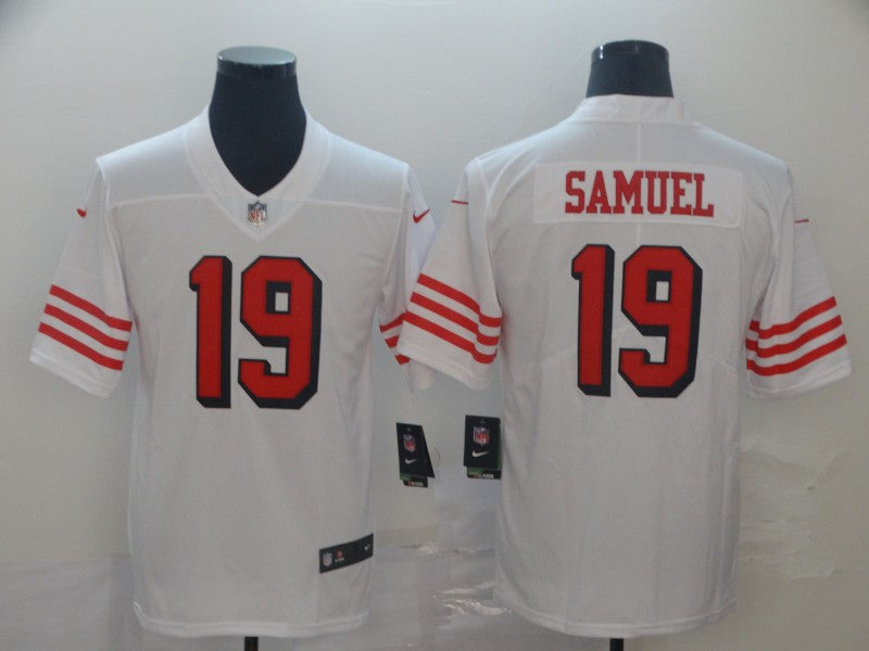 Men's San Francisco 49ers Deebo Samuel #19 White Game Player Jerseys