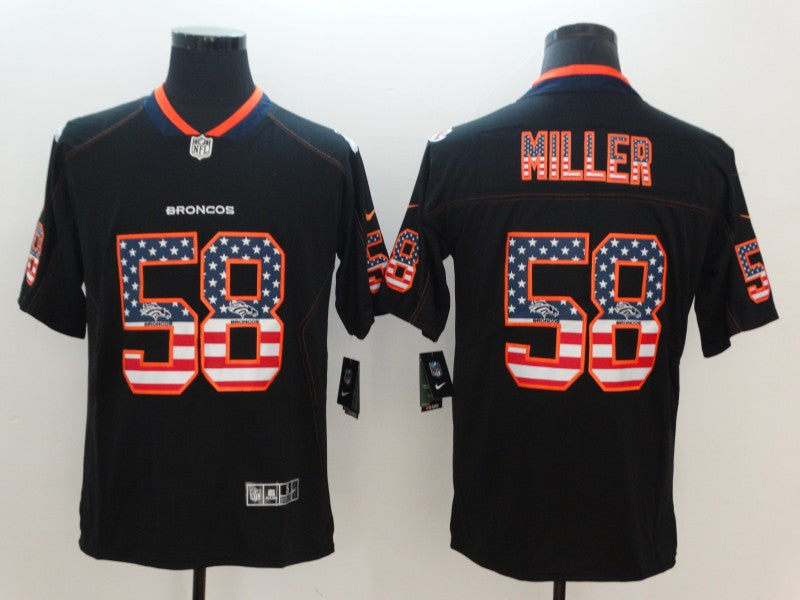 Men's Denver Broncos #58 Von Miller Black Game Jerseys