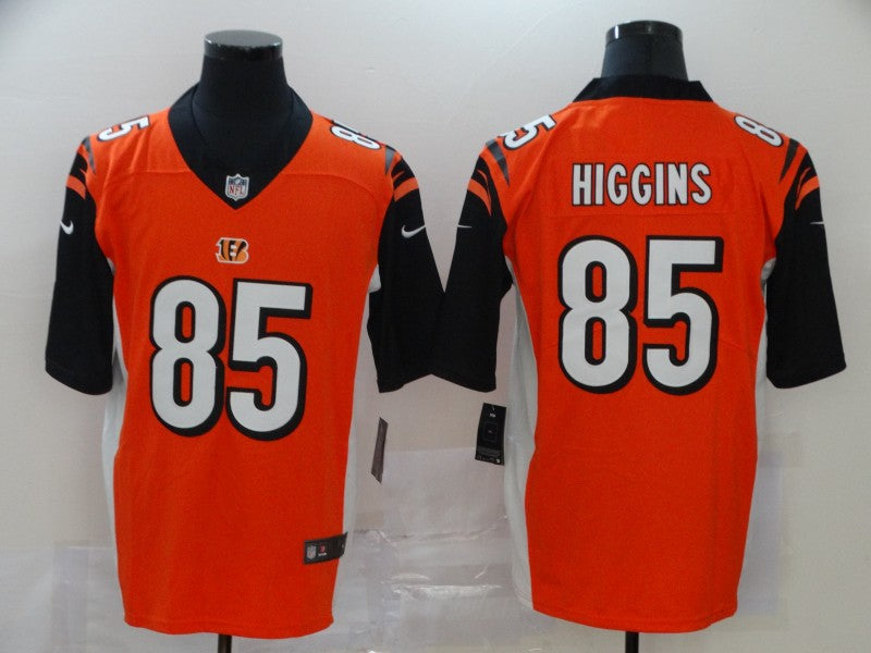 Men's Cincinnati Bengals Tee Higgins #85 Orange Game Jerseys