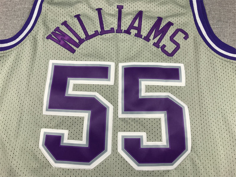 Men's Sacramento Kings Jason Williams #55 Gray 2000/01 Hardwood Classics Swingman Jerseys