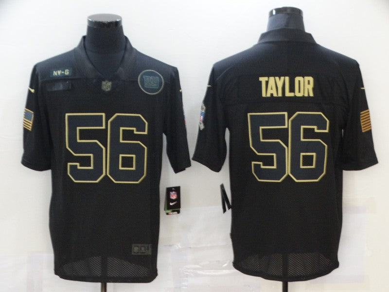 Men's New York Giants Lawrence Taylor #56 Black Player Game Jerseys