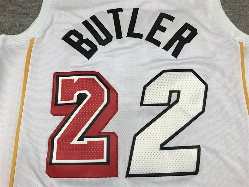 Men's Miami Heat Jimmy Butler Nike White 2022/23 Swingman Jerseys - City Edition