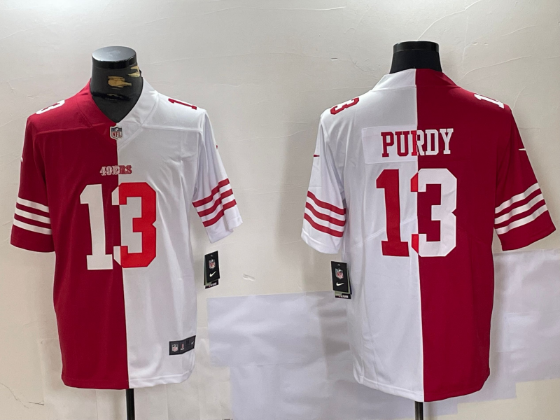 Men's San Francisco 49ers Brock Purdy #13 Scarlet/White Game Player Jerseys