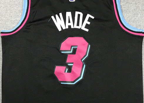 Men's Miami Heat Dwyane Wade #3 Black Swingman Player Jerseys