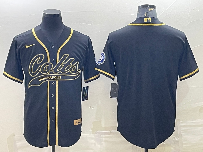 Men's Indianapolis Colts Black Blank Jerseys