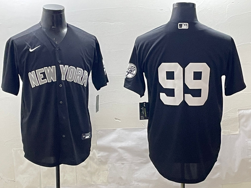 Men's New York Yankees Aaron Judge #99 Black Player Jerseys