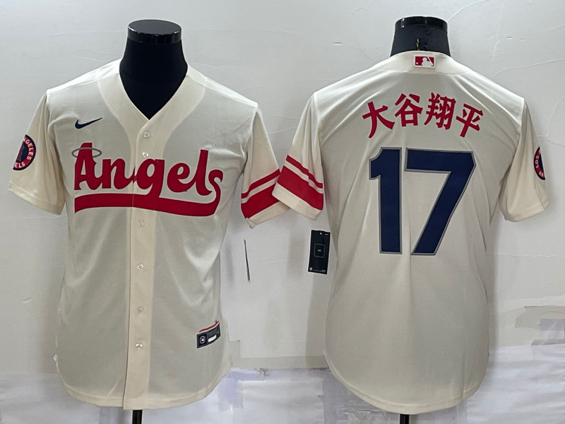 Men's Los Angeles Angels Shohei Ohtani #17 Cream City Connect Replica Team Jerseys