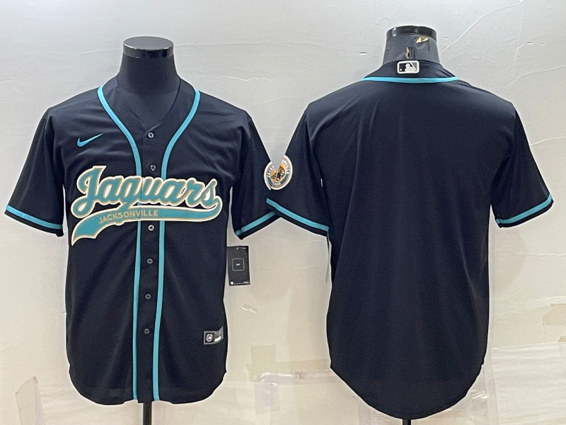 Men's Jacksonville Jaguars Black Blank Jerseys