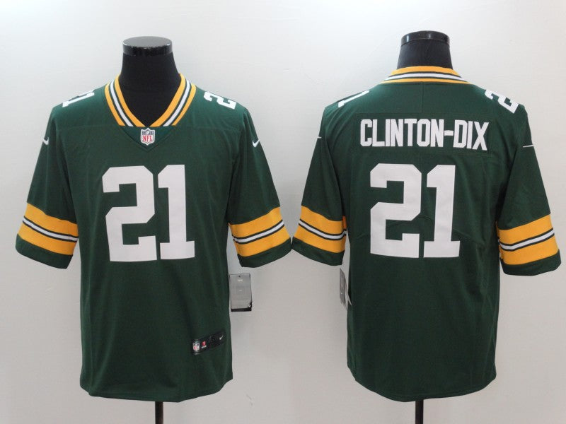 Men's Green Bay Packers Ha Ha Clinton-Dix #21 Green Game Player Jerseys