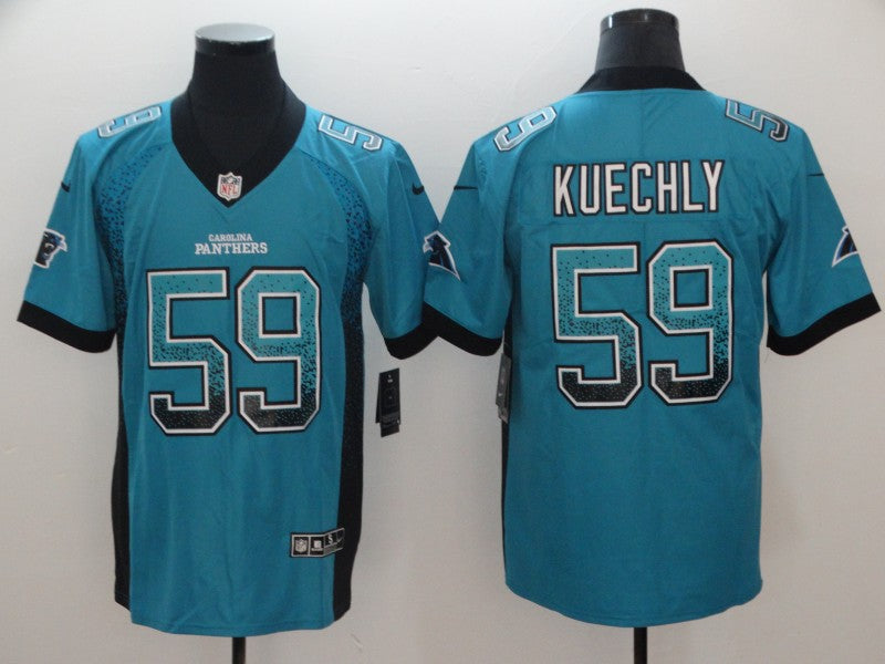 Men's Carolina Panthers Luke Kuechly #59 Blue Game Player Jerseys