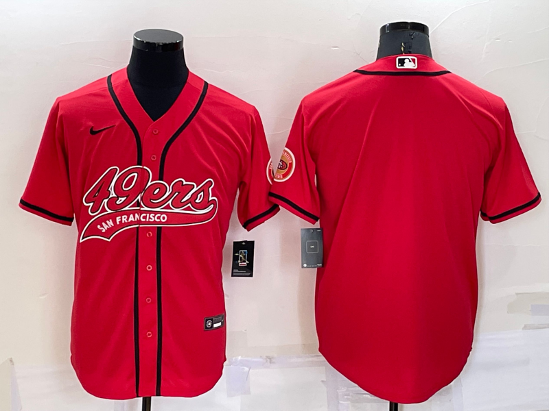 Men's San Francisco 49ers Red Blank Jerseys