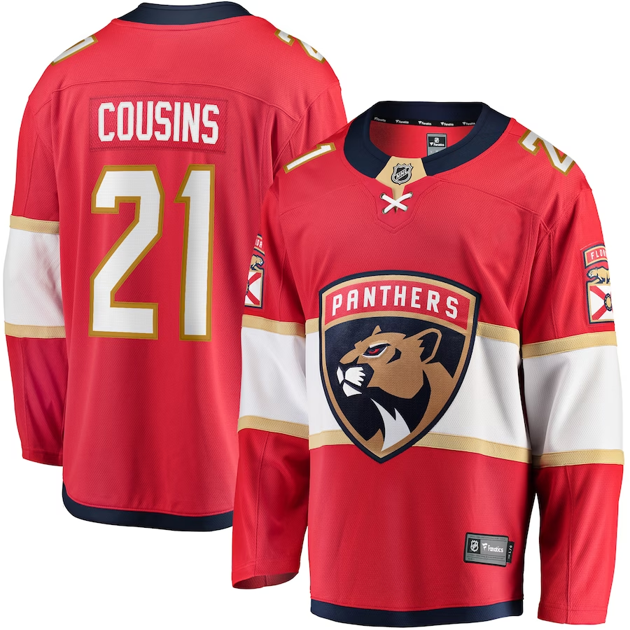 Men's Florida Panthers Nick Cousins #21 Red Player Jerseys