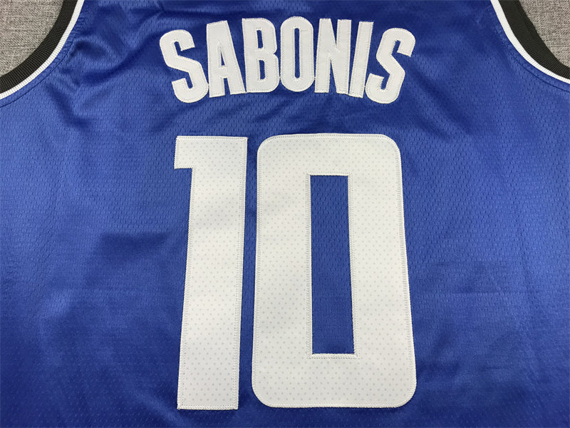 Men's Sacramento Kings Domantas Sabonis #10 Blue 2023/24 Swingman Jerseys - City Edition