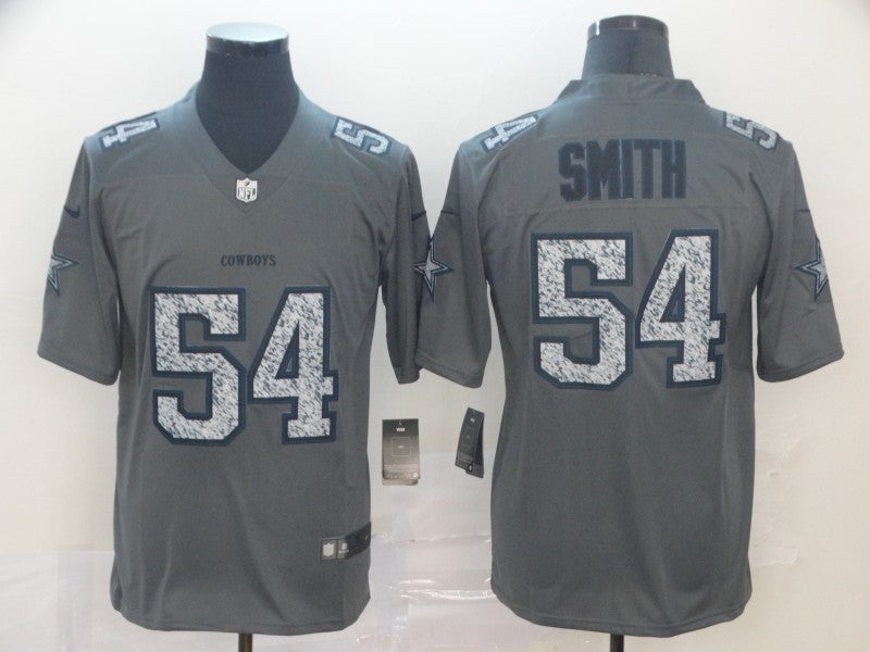 Men's Dallas Cowboys Jaylon Smith #54 Gray Game Player Jerseys
