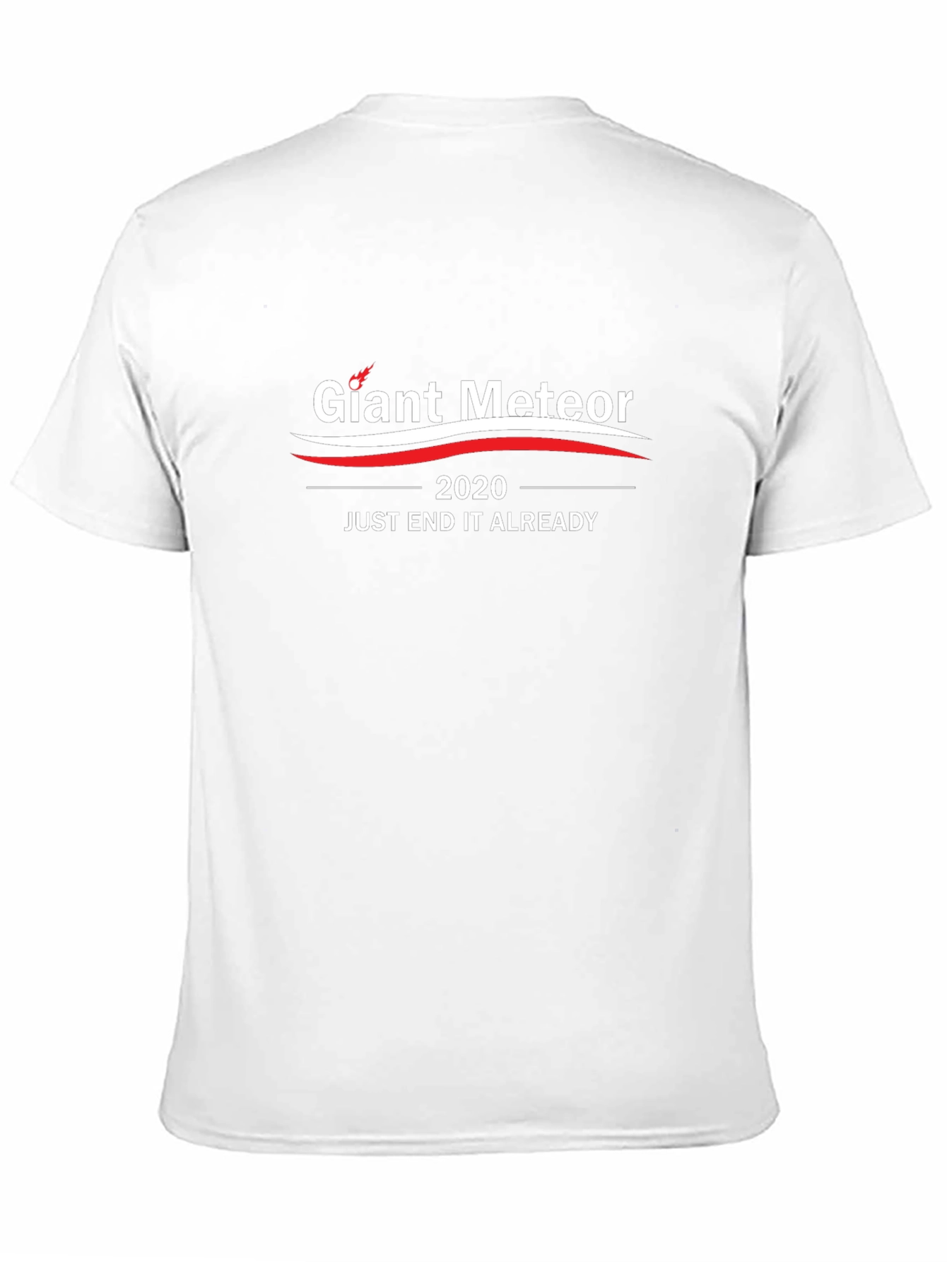 Giant Meteor 2020 Slogan Black T-Shirt