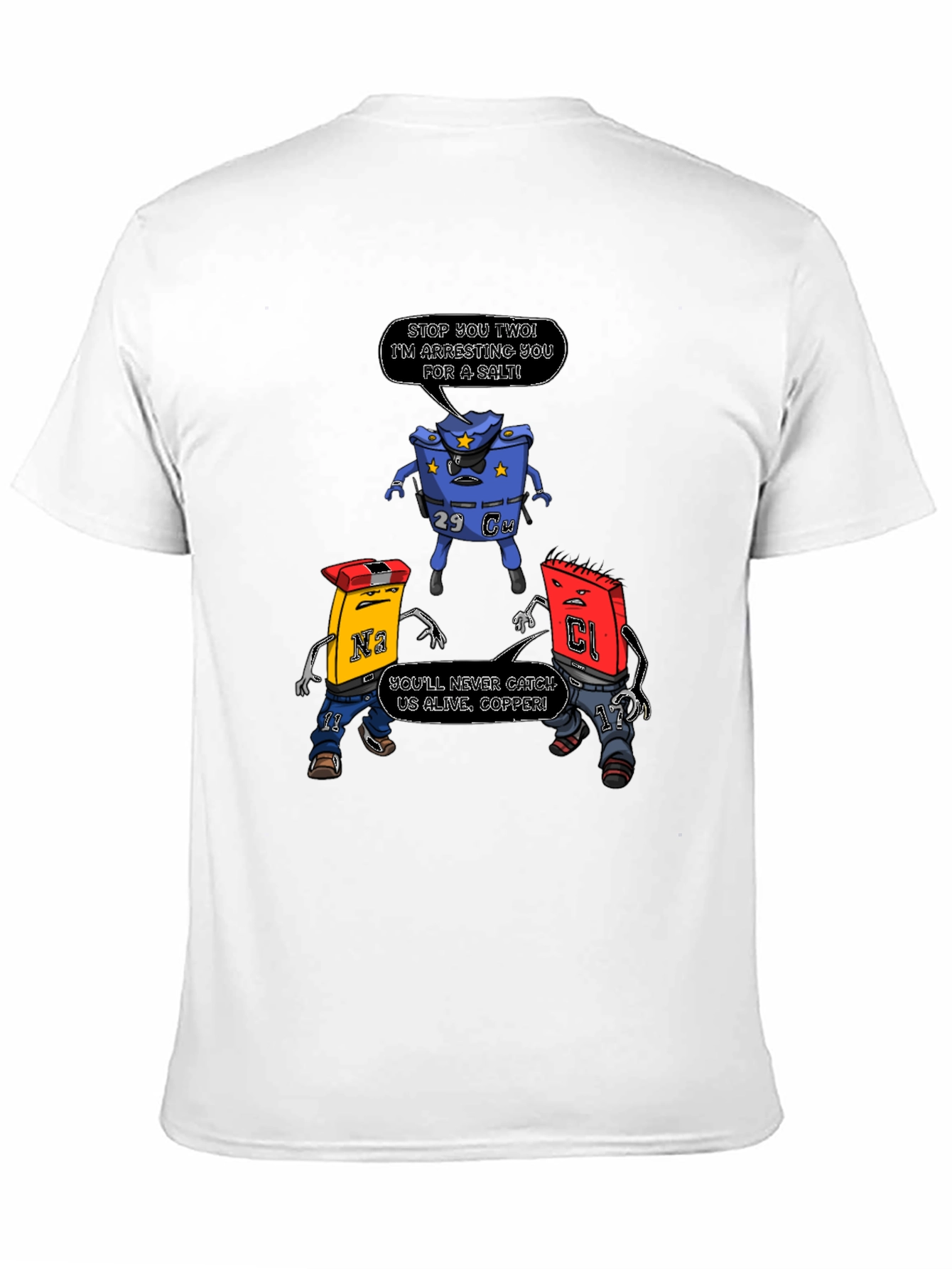 Funny Chemistry Pun T-Shirt: Arresting Salt