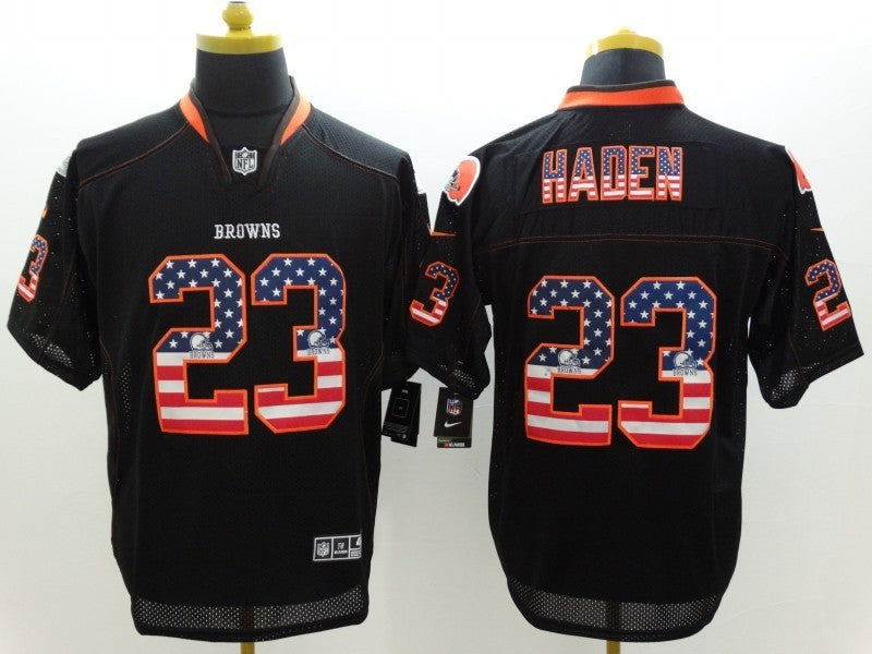 Men's Cleveland Browns Joe Haden #23 Black Game Jerseys