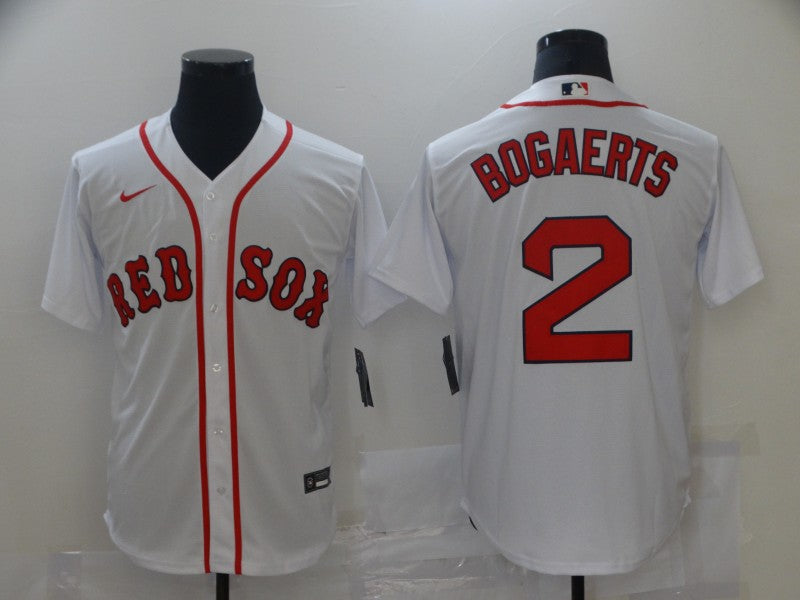Men's Boston Red Sox Xander Bogaerts #2 White Replica Baseball Jerseys