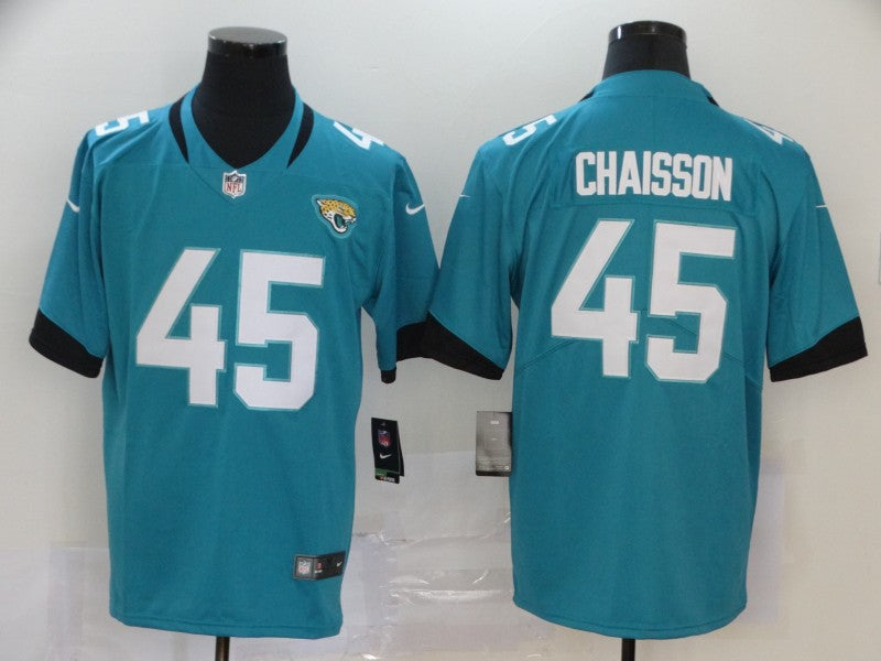 Men's Jacksonville Jaguars K'Lavon Chaisson #45 Teal Game Jerseys
