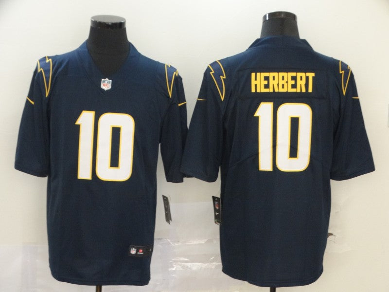Men's Los Angeles Chargers Justin Herbert #10 Navy Alternate Game Jerseys