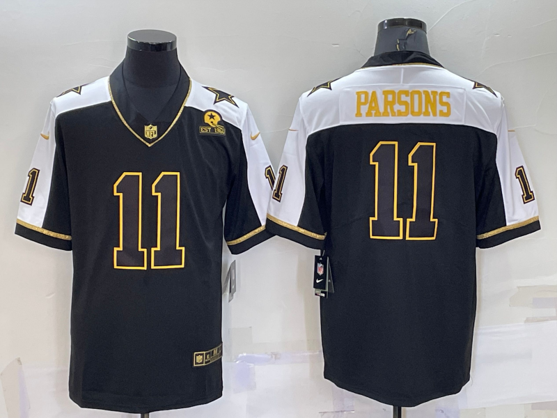 Men's Dallas Cowboys Micah Parsons #11 Black Game Jerseys