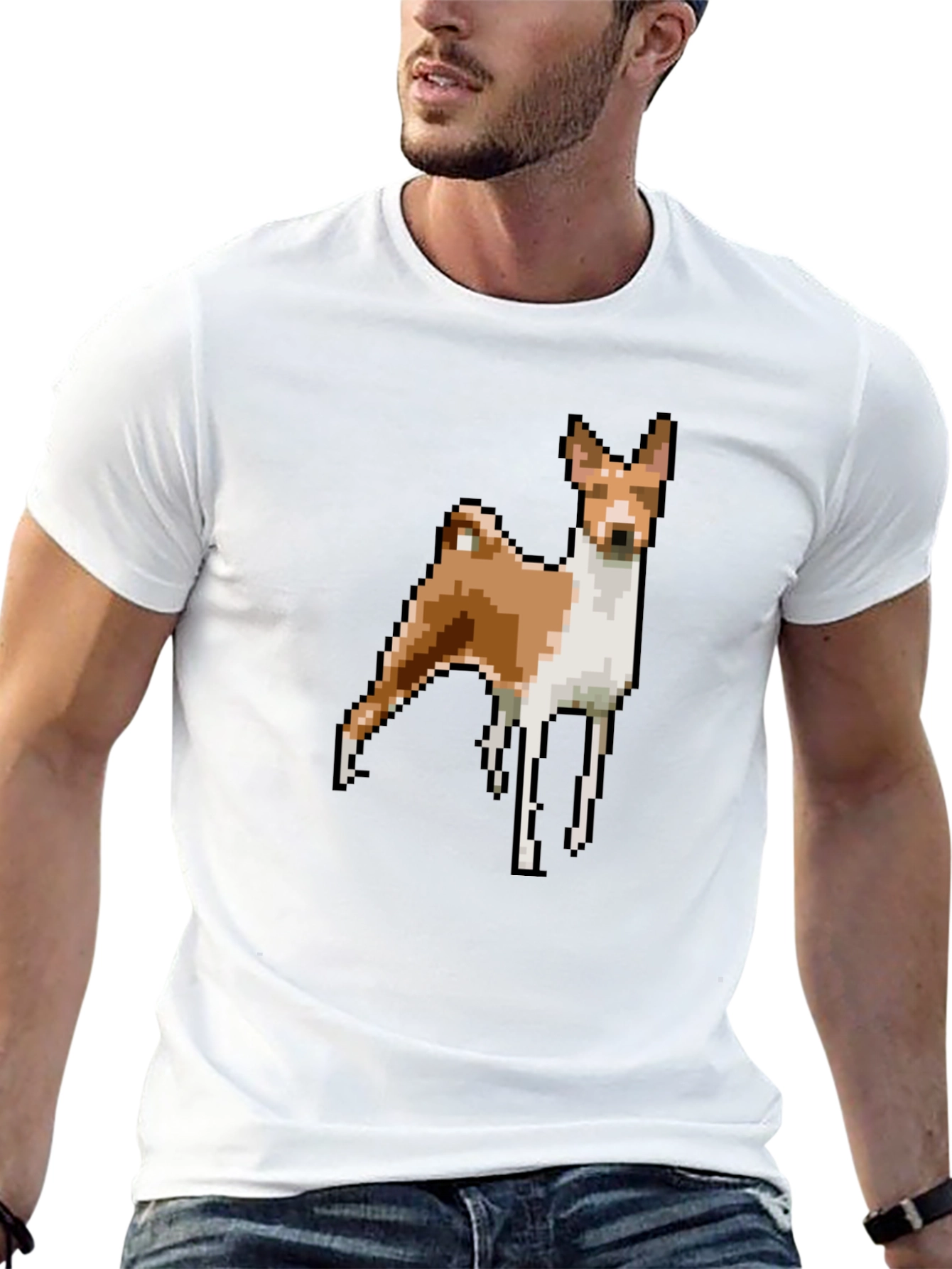Pixel Dog Graphic Tee - Black T-Shirt