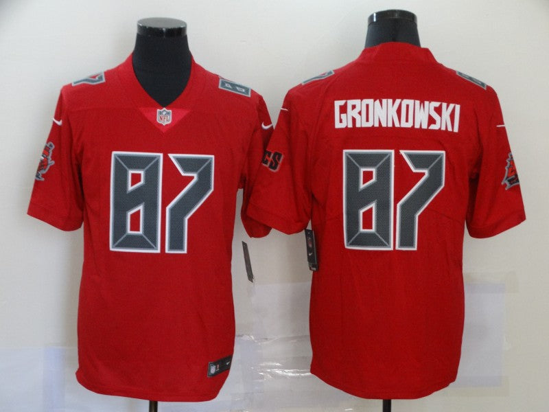 Men's Tampa Bay Buccaneers Rob Gronkowski #87 Red Game Player Jerseys