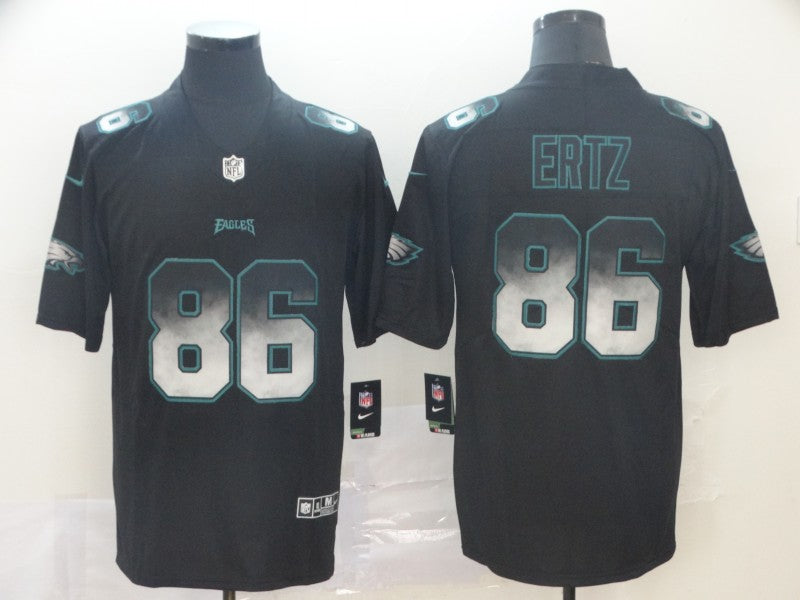 Men's Philadelphia Eagles #86 Zach Ertz Black Game Jerseys
