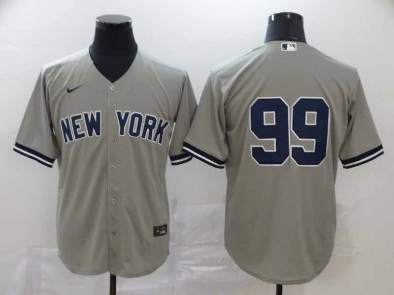 Men's New York Yankees Aaron Judge #99 Gray Replica Player Name Jerseys