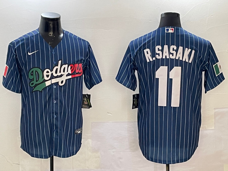 Men's Los Angeles Dodgers Roki Sasaki #11 Royal Player Game Jerseys