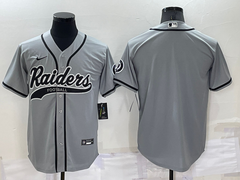 Men's Las Vegas Raiders Gray Blank Jerseys