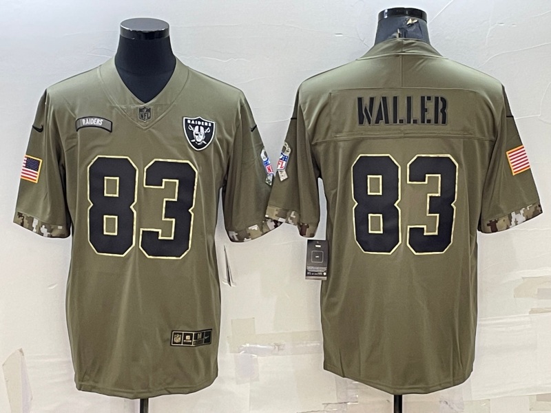 Men's Las Vegas Raiders Darren Waller #83 Olive 2022 Salute To Service Limited Jerseys