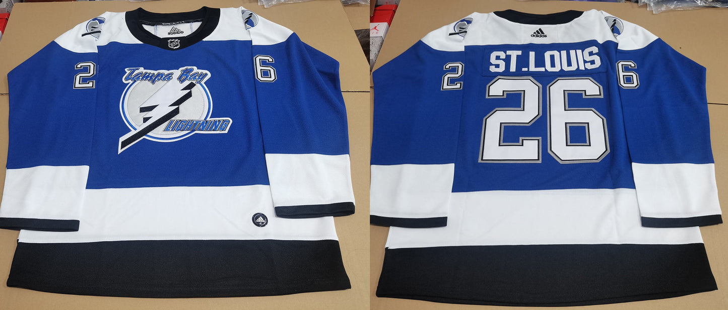 Men's Tampa Bay Lightning Martin St. Louis #26 Blue Game Jerseys