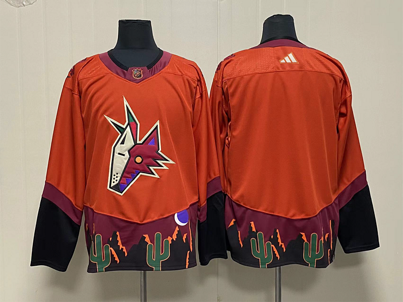 Men's Arizona Coyotes Burnt Orange Special Edition 2.0 Breakaway Blank Jerseys