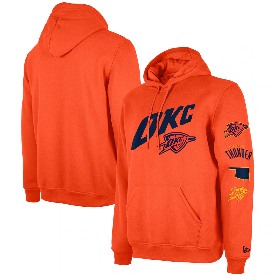 Oklahoma City Thunder 2023/24 City Edition Big & Tall Pullover Hoodie - Orange