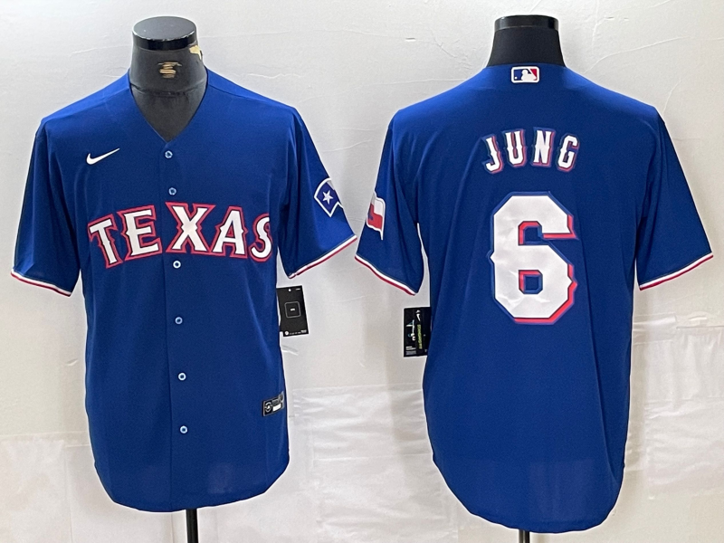 Men's Texas Rangers Josh Jung #6 Royal Alternate Replica Player Jerseys