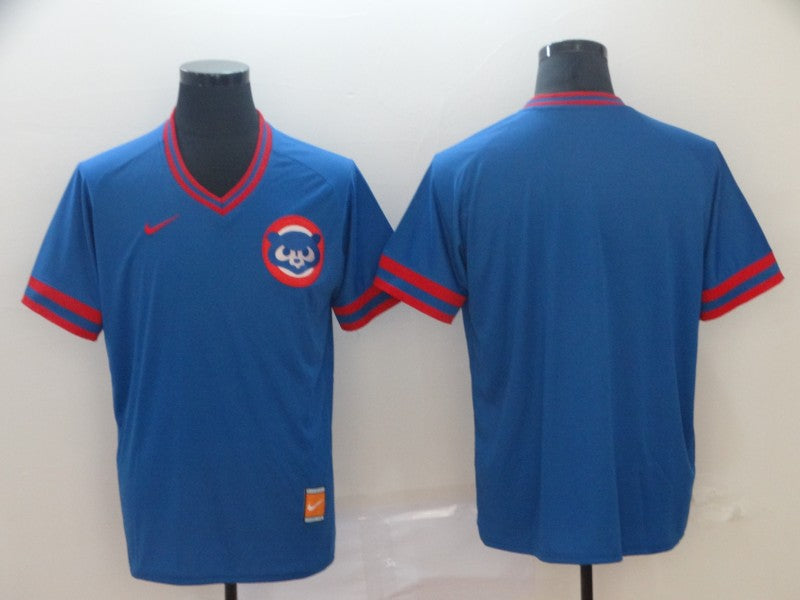 Men's Chicago Cubs Blue Blank Replica Team Jerseys