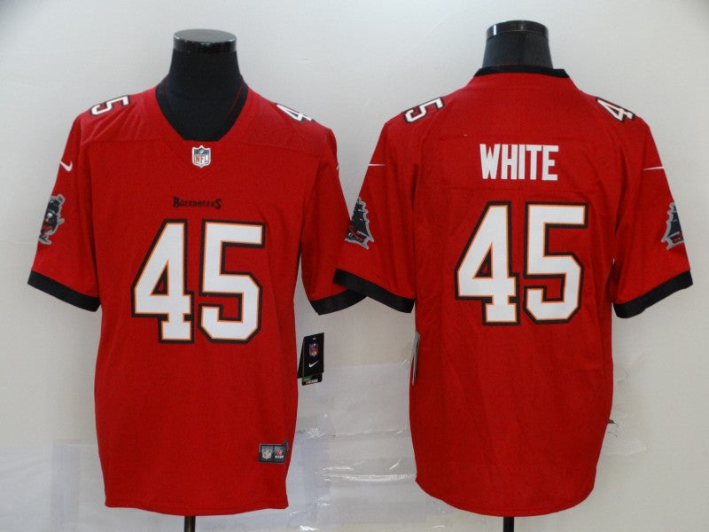 Men's Tampa Bay Buccaneers Devin White #45 Red Game Jerseys