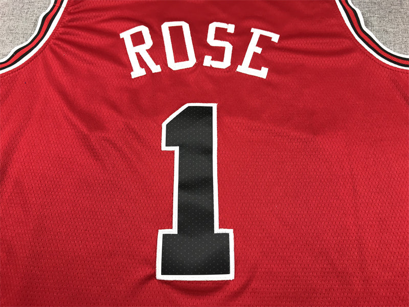 Men's Chicago Bulls Derrick Rose #1 Red Swingman Jerseys