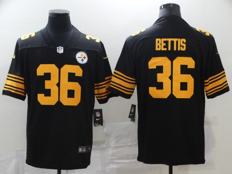 Men's Pittsburgh Steelers Jerome Bettis #36 Black Alternate Legend Jerseys