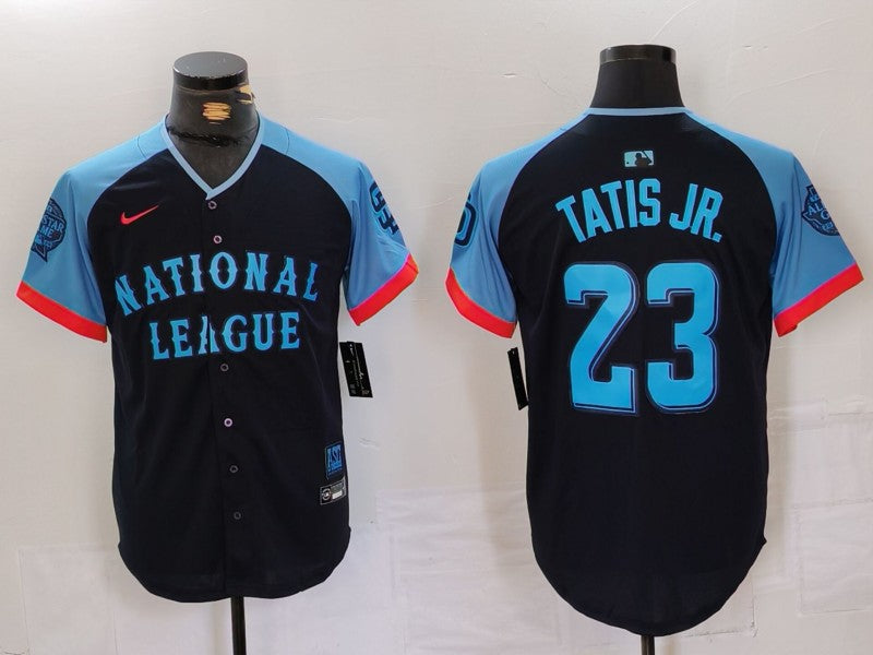 Men's National League Fernando Tatis Jr. #23 Navy 2024 MLB All-Star Game Limited Player Jerseys
