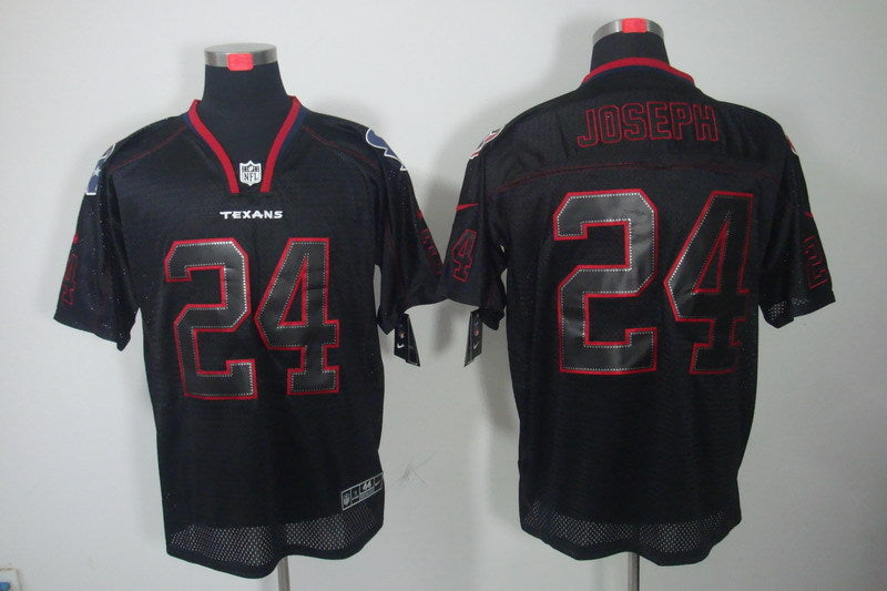 Men's Houston Texans Johnathan Joseph #24 Black Game Jerseys