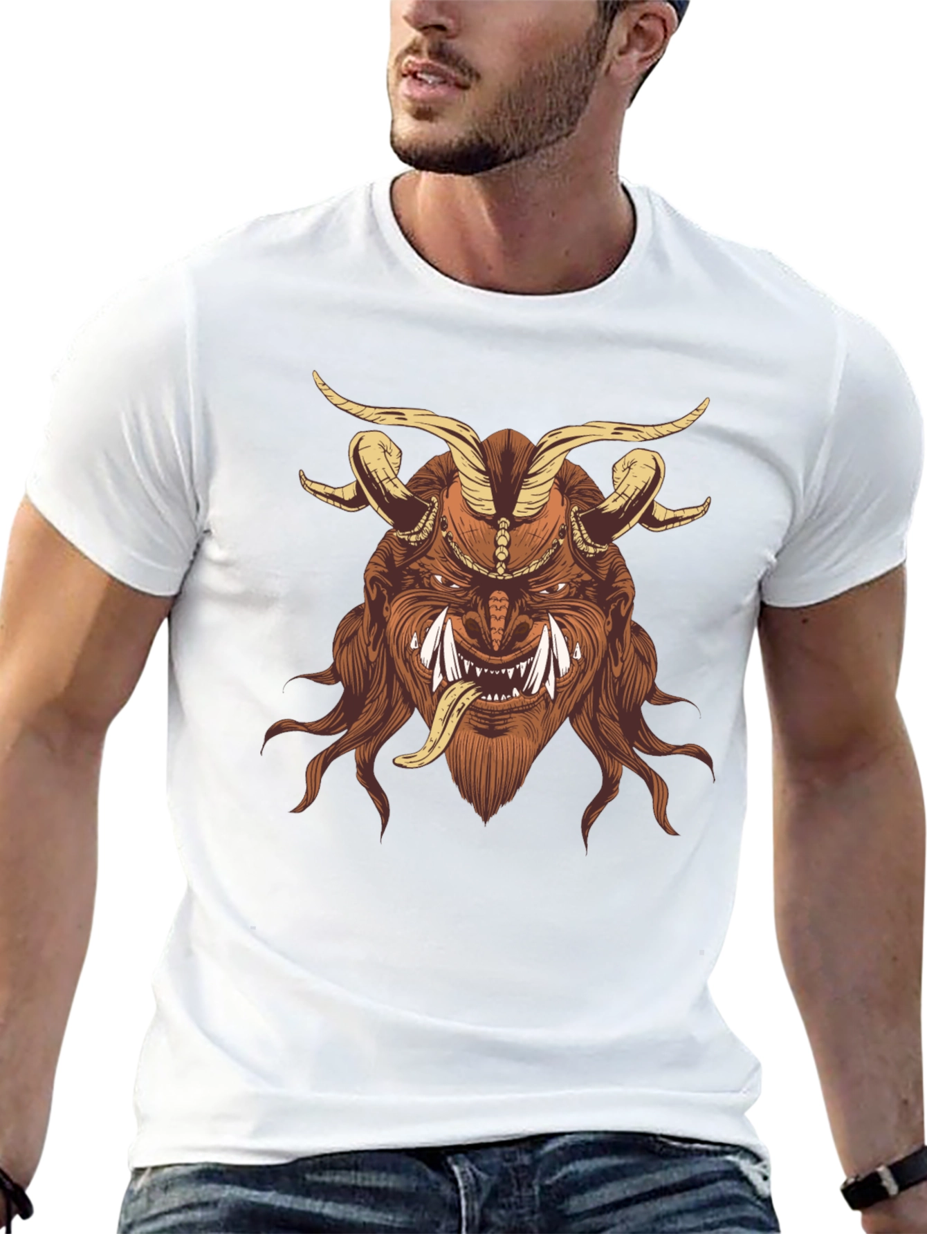 Krampus Graphic Tee - Dark Humor Shirt